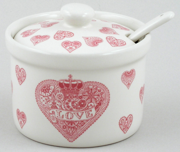 Jam or Preserve Pot with Spoon